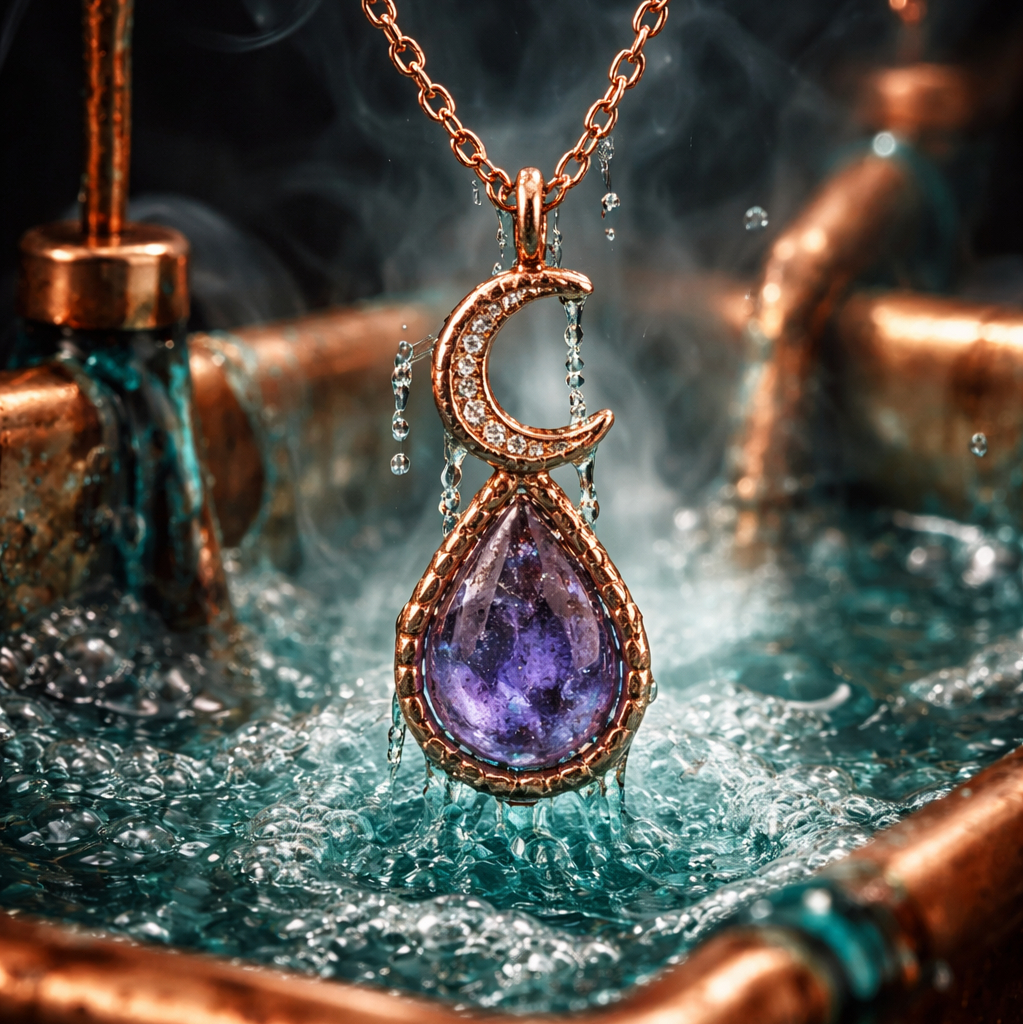 Electroformed Crystal Pendant