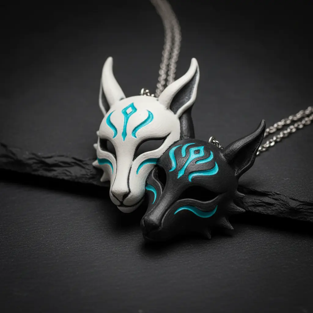 Painted Rune Pendant